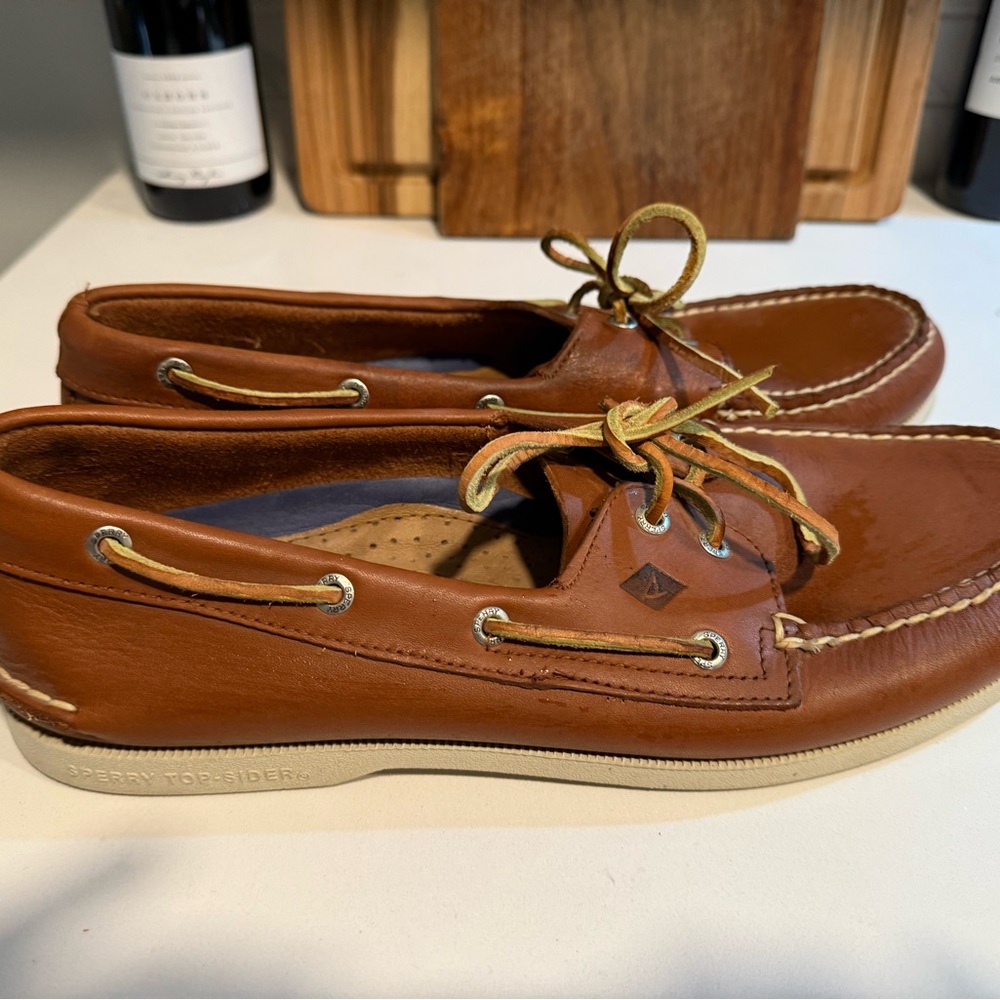 Sperry Men's Tan Leather Boat Shoes